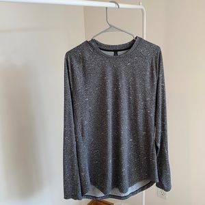 Authentic Lululemon grey spotted long sleeve athletic shirt